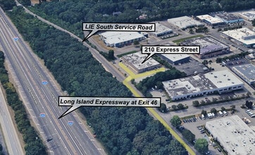 210 Express St, Plainview, NY - Aerial  map view