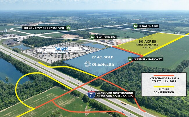 More details for 504 Galena Rd, Sunbury, OH - Land for Sale