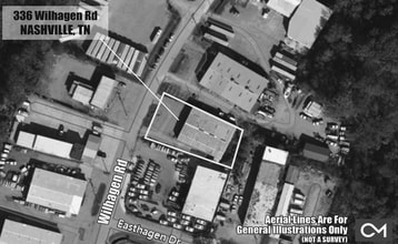 336 Wilhagan Rd, Nashville, TN - AERIAL map view