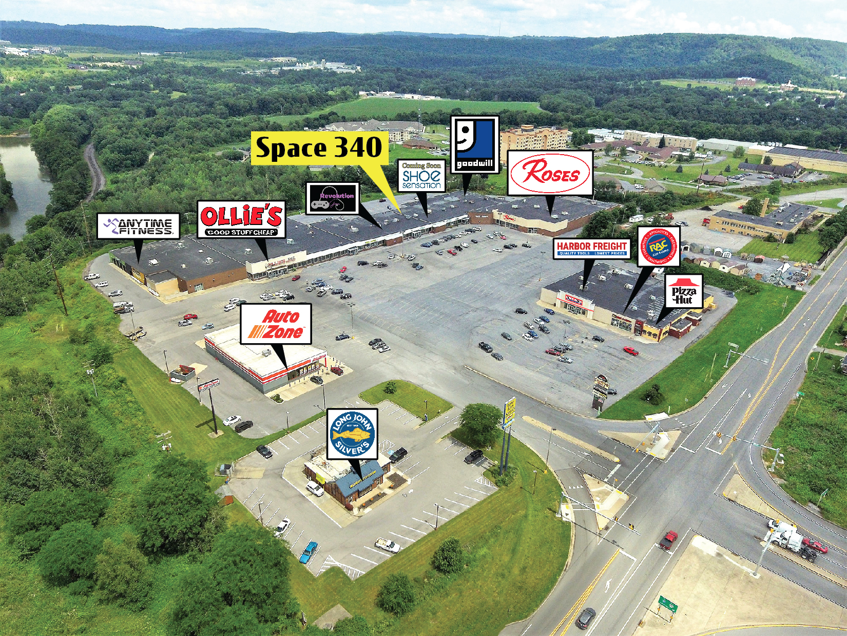 1800 Daisy Street Ext, Clearfield, PA for lease Aerial- Image 1 of 15