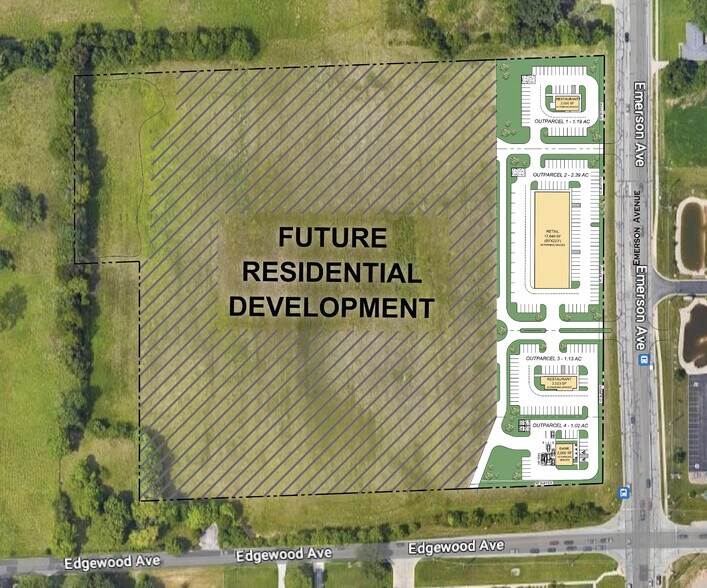 S. Emerson Ave & Edgewood Ave., Indianapolis, IN à louer - Photo principale - Image 2 de 5