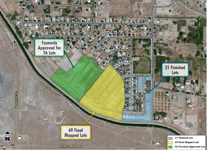 Green Valley Subdivision, Fernley, NV for sale - Aerial - Image 2 of 3
