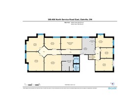 406-410 N Service Rd E, Oakville, ON for lease Floor Plan- Image 1 of 7