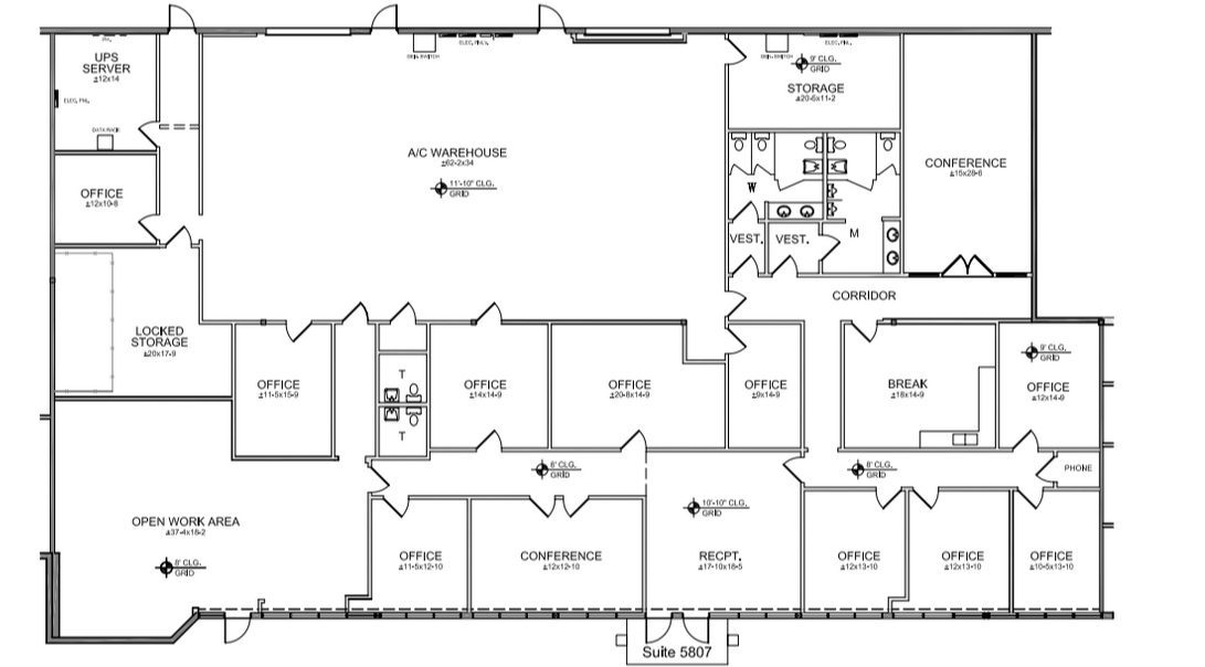 5801-5821 N Andrews Way, Fort Lauderdale, FL à louer Plan d  tage- Image 1 de 1