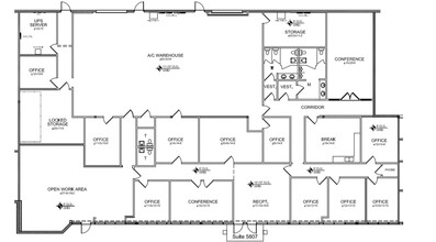 5801-5821 N Andrews Way, Fort Lauderdale, FL à louer Plan d  tage- Image 1 de 1