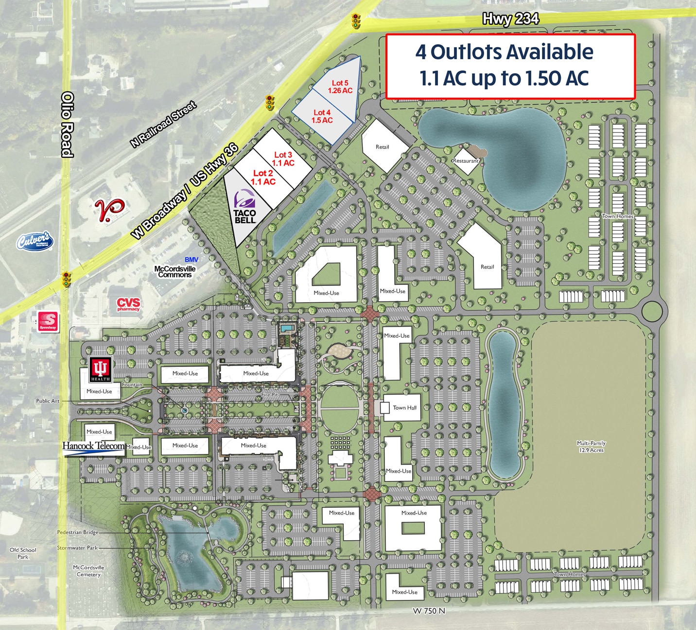 5917 W Broadway, McCordsville, IN à louer Photo du bâtiment- Image 1 de 4