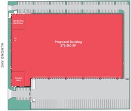 9845 Almond Ave, Fontana, CA for lease Site Plan- Image 2 of 2