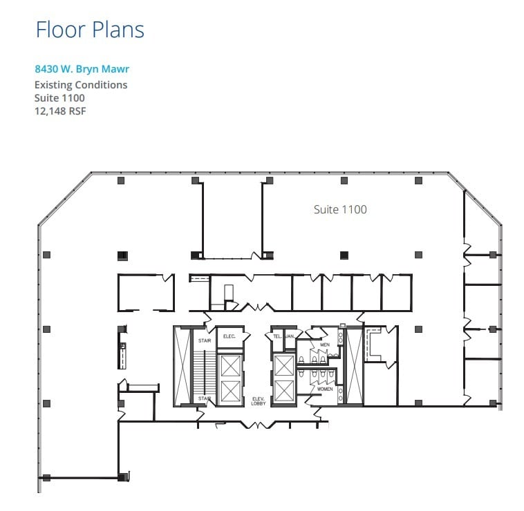 8410 W Bryn Mawr Ave, Chicago, IL à louer Plan d’étage- Image 1 de 2