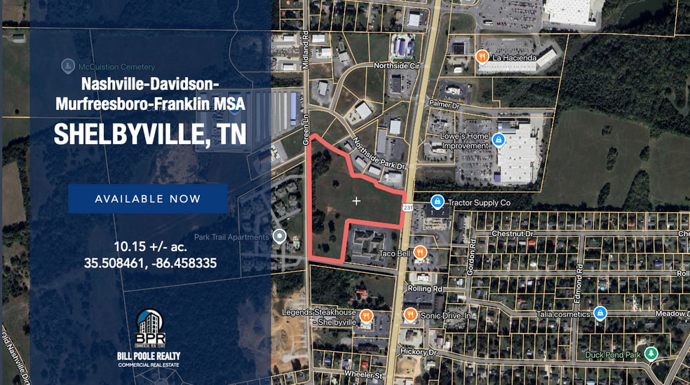 1701 N Main St, Shelbyville, TN à vendre - Photo du bâtiment - Image 1 de 3