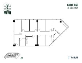 12221 Merit Dr, Dallas, TX à louer Plan d’étage- Image 1 de 1