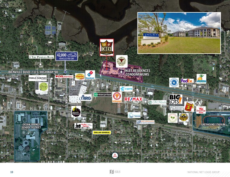 2501 Bienville Blvd, Ocean Springs, MS à vendre - Photo du bâtiment - Image 2 de 7