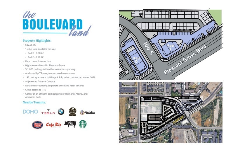 1288 W Pleasant Grove Blvd, Pleasant Grove, UT à vendre - Plan de site - Image 2 de 3
