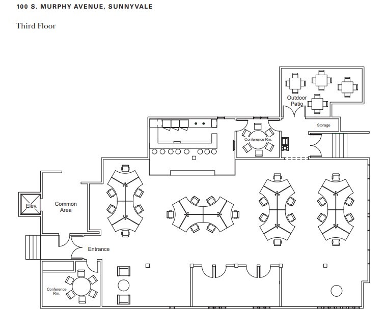 100 S Murphy Ave, Sunnyvale, CA for lease Floor Plan- Image 1 of 1