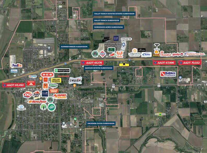 000 E Interstate Hwy 2, Mercedes, TX à vendre - Photo du bâtiment - Image 1 de 1