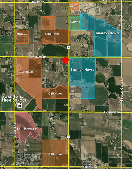 65 W Lake Hazel Rd, Meridian, ID à vendre - Aérien - Image 2 de 5