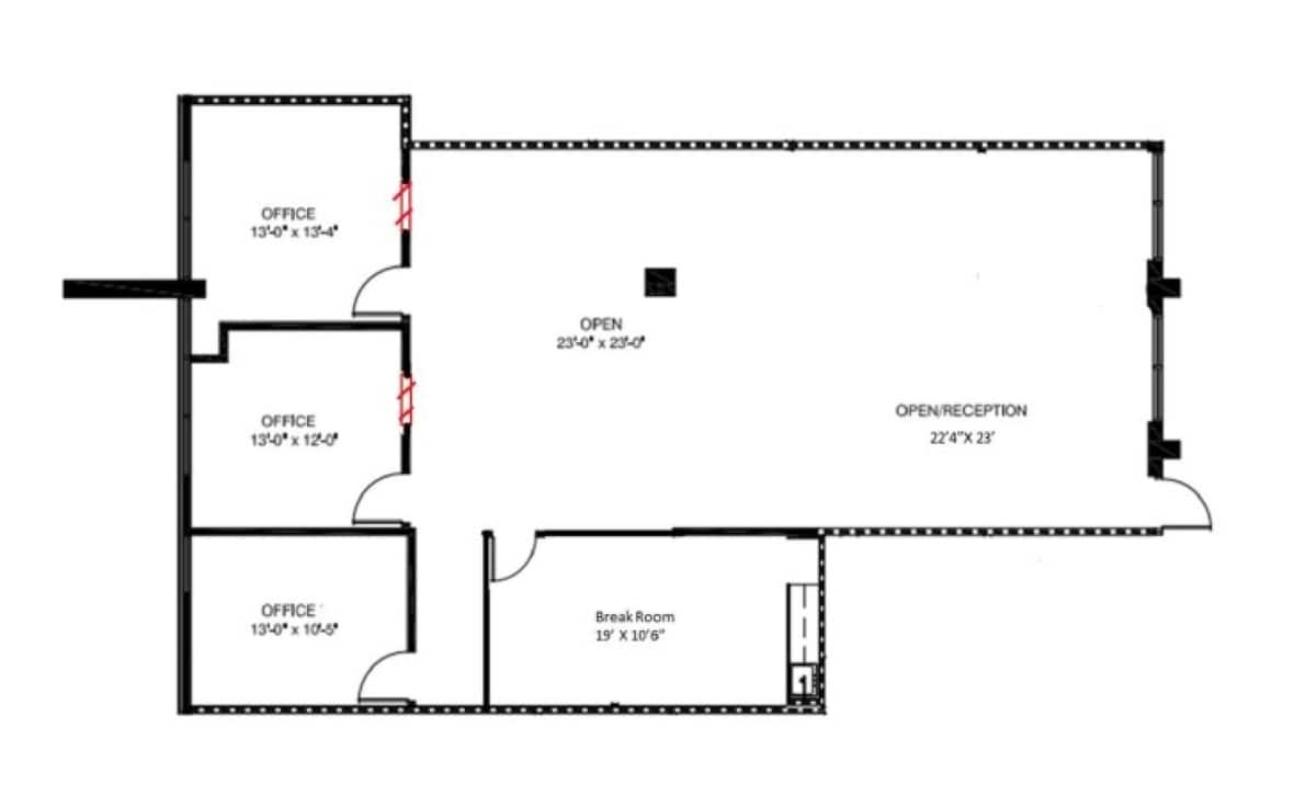 2630 West Fwy, Fort Worth, TX à louer Plan d’étage- Image 1 de 1