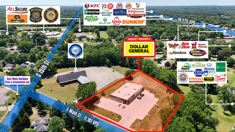 1420 Main st, Niles, MI for sale - Aerial - Image 3 of 5