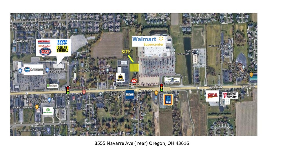 3555 Navarre Avenue ( rear) Ave, Oregon, OH à vendre - Aérien - Image 2 de 2