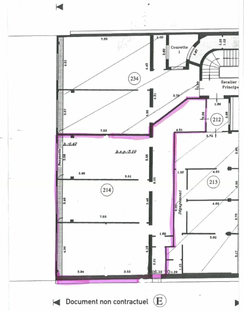 Coworking Space in Paris for lease Floor Plan- Image 1 of 9