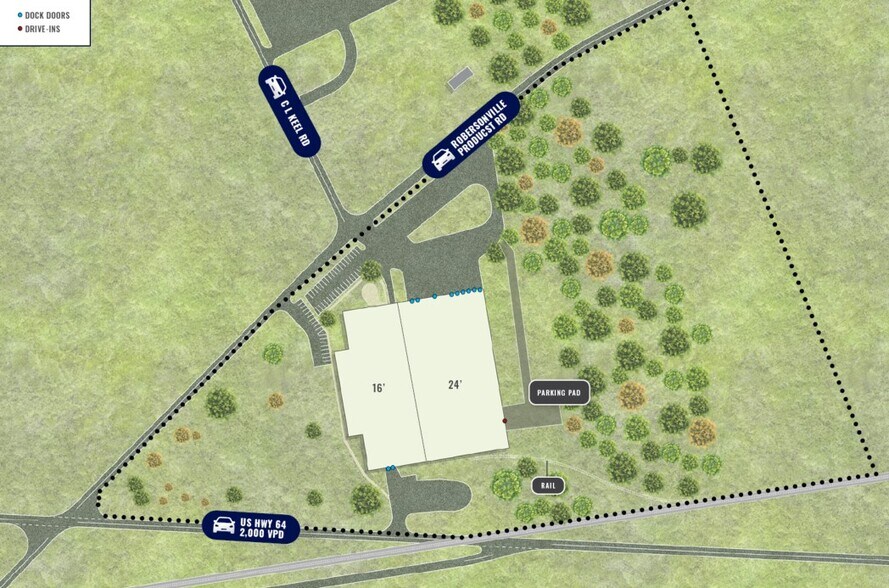 5883 Robersonville Products Rd, Robersonville, NC à vendre - Photo du bâtiment - Image 2 de 4