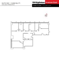 150 Eglinton Ave E, Toronto, ON à louer Plan d’étage- Image 1 de 1