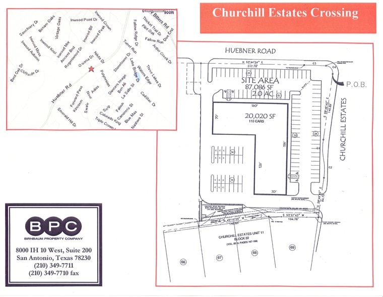 15502 Huebner Rd, San Antonio, TX for lease - Site Plan - Image 2 of 7