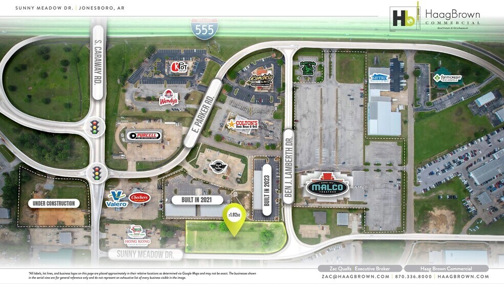 2420 Sunny Meadow Dr, Jonesboro, AR for sale - Aerial - Image 2 of 3