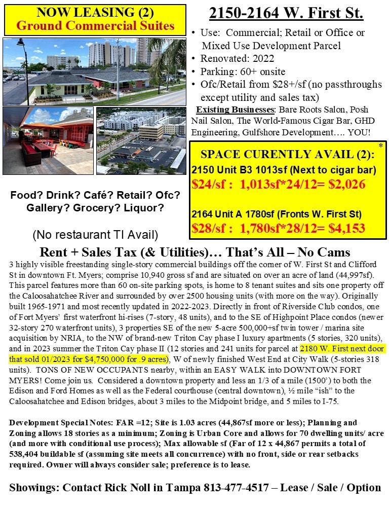 2150 W 1st St, Fort Myers, FL for lease Interior Photo- Image 1 of 7