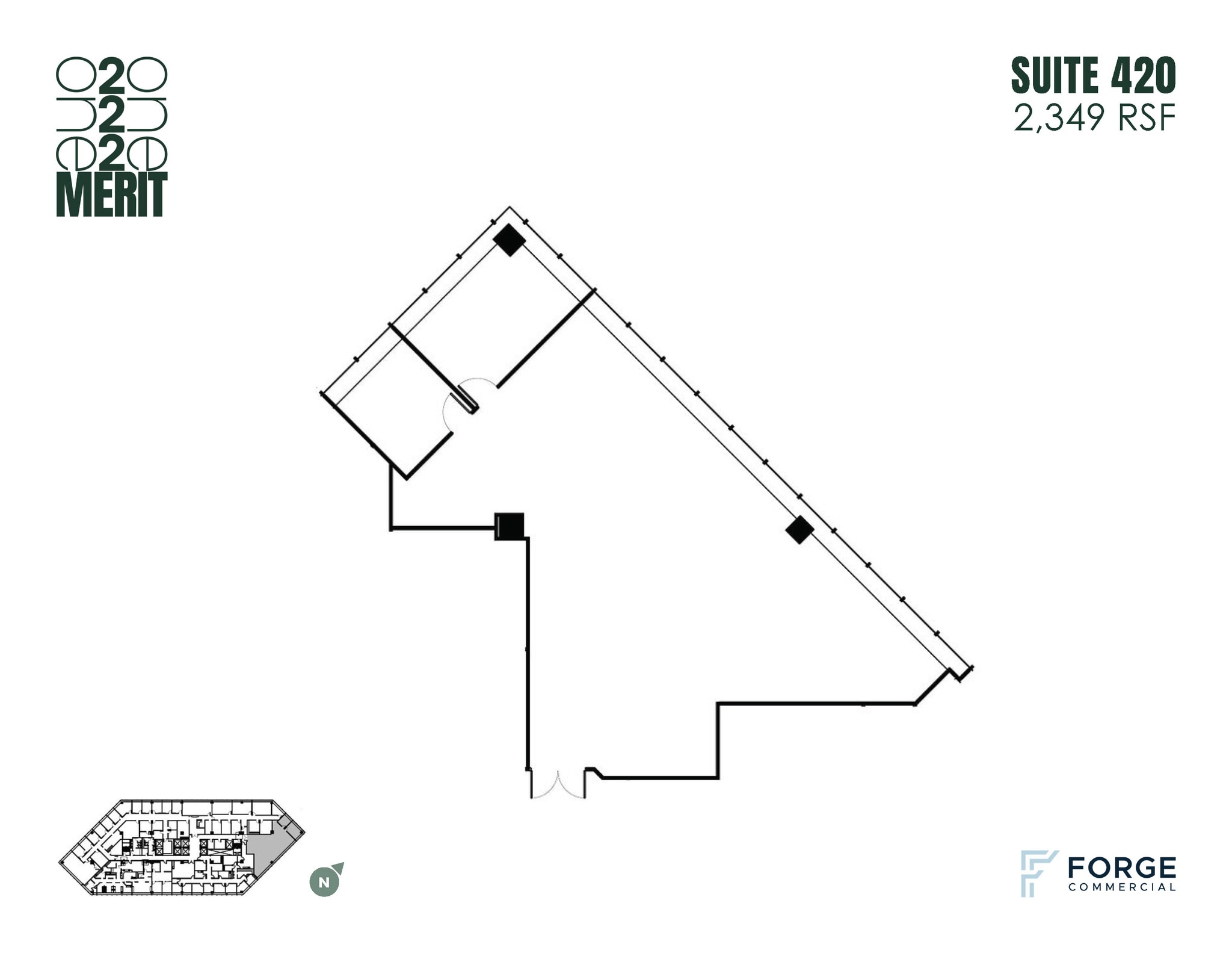 12221 Merit Dr, Dallas, TX à louer Plan d’étage- Image 1 de 1