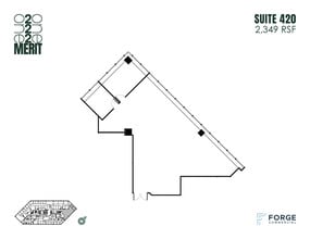 12221 Merit Dr, Dallas, TX à louer Plan d’étage- Image 1 de 1