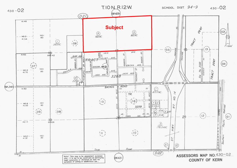 Maxwell, Mojave, CA for sale - Plat Map - Image 2 of 2