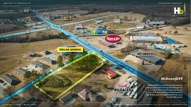 2809 Cozy Ln, Paragould, AR - AERIAL map view