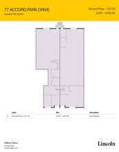 77 Accord Park Dr, Norwell, MA à louer Plan d’étage- Image 2 de 2