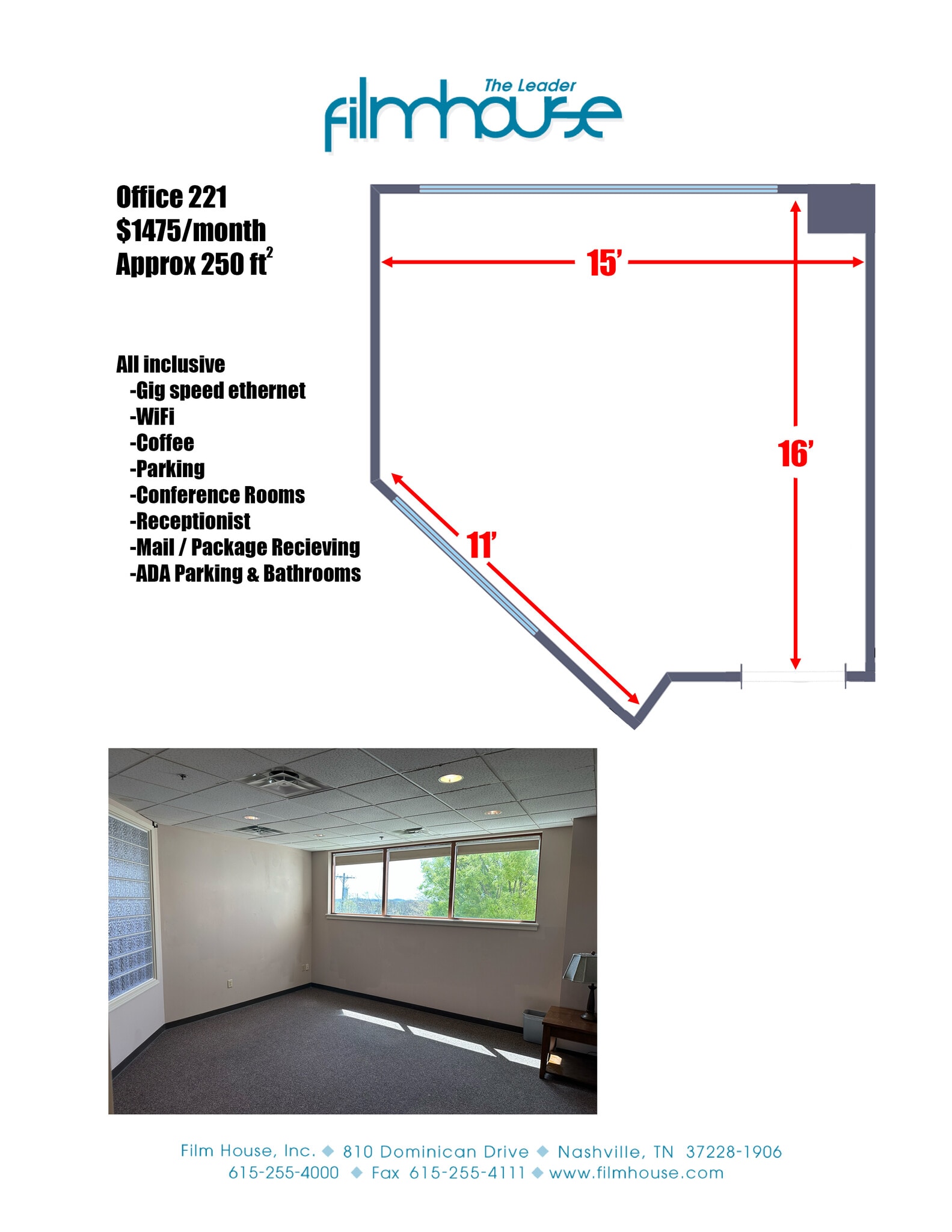 810 Dominican Dr, Nashville, TN for lease Floor Plan- Image 1 of 1