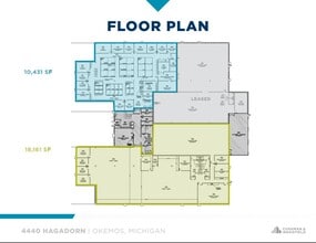4440 Hagadorn Rd, Okemos, MI for lease Typical Floor Plan- Image 1 of 2