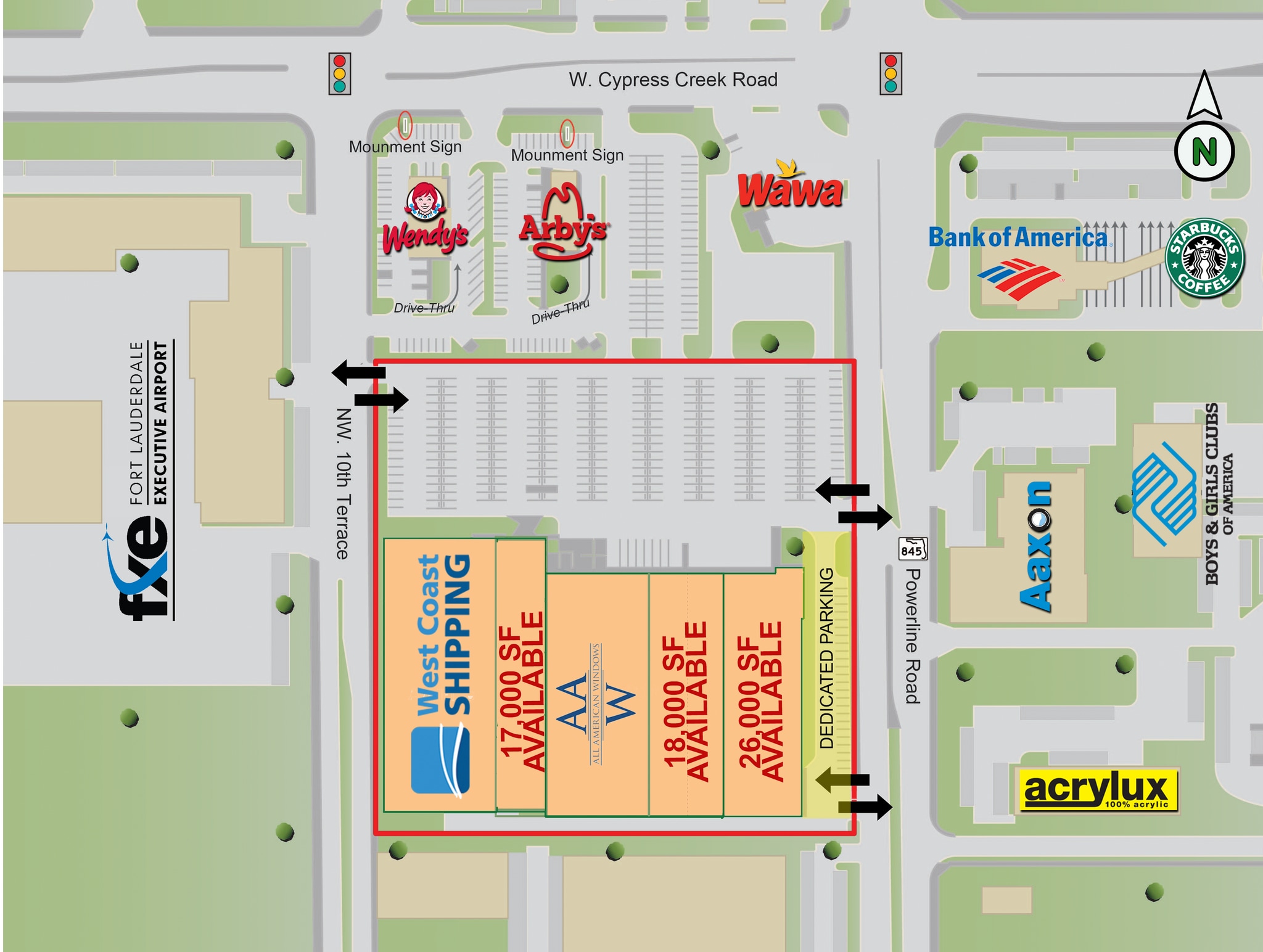 6001 Powerline Rd, Fort Lauderdale, FL à louer Plan de site- Image 1 de 9
