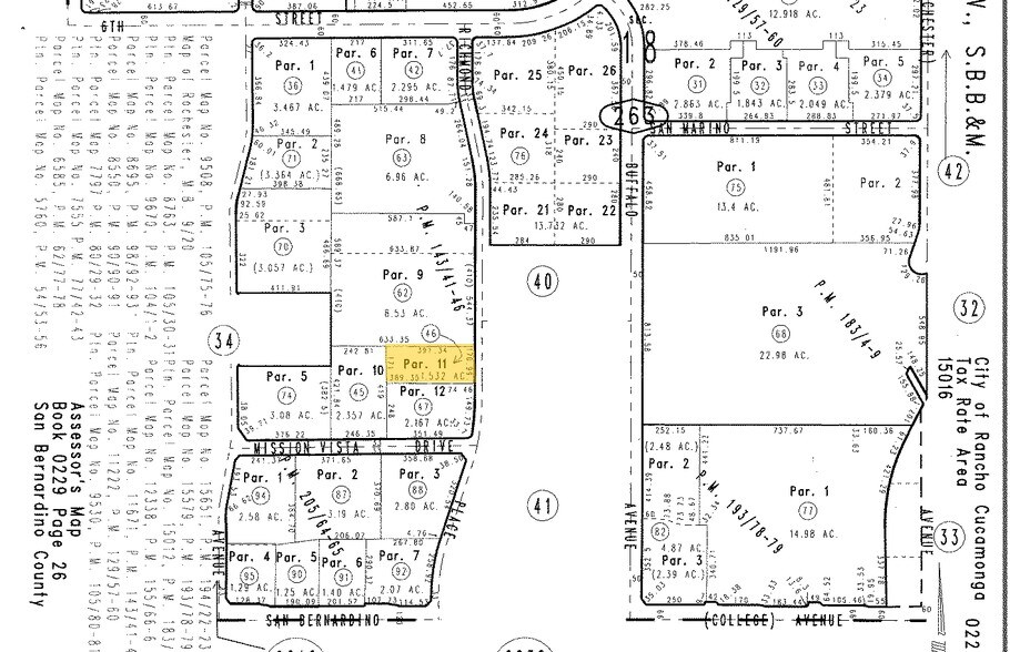 9528 Richmond Pl, Rancho Cucamonga, CA for lease - Plat Map - Image 2 of 2