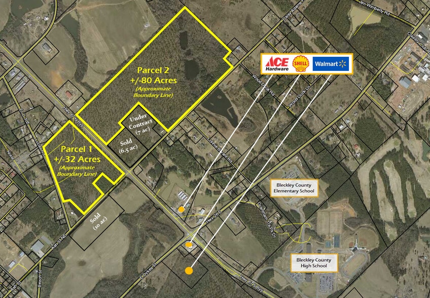 Highway 87 Bypass and Daisy Adams Road, Cochran, GA à vendre - Photo du bâtiment - Image 1 de 1