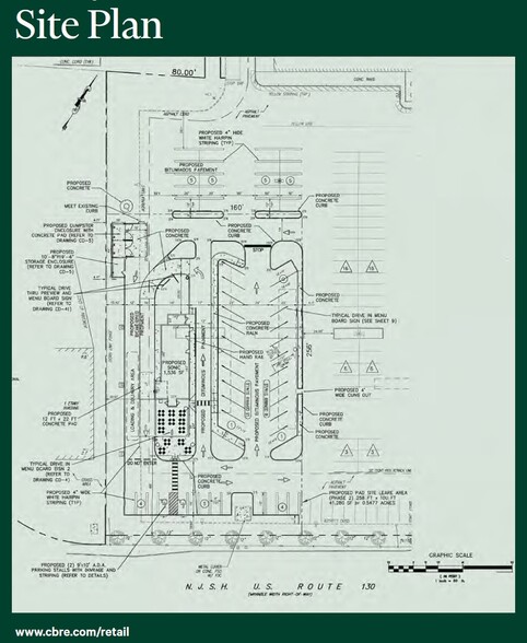 1101 Route 130 S, Cinnaminson, NJ for lease - Typical Floor Plan - Image 2 of 4
