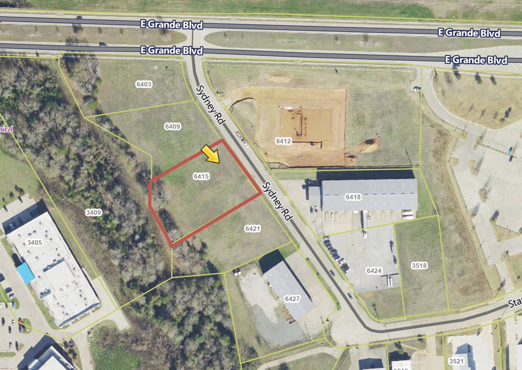 6415 Sydney Rd, Tyler, TX à vendre Aérien- Image 1 de 3