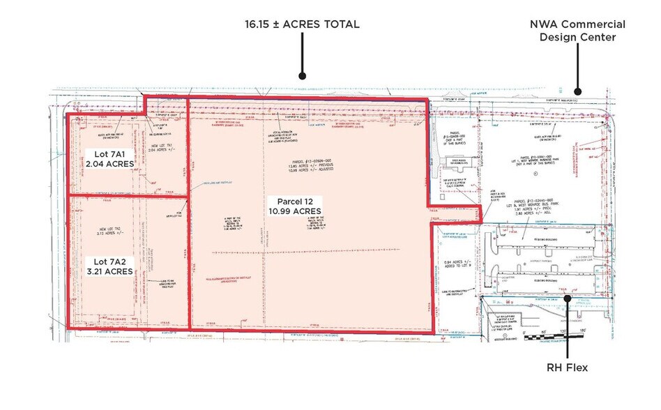W Monroe Ave, Lowell, AR à vendre - Plan de site - Image 3 de 3
