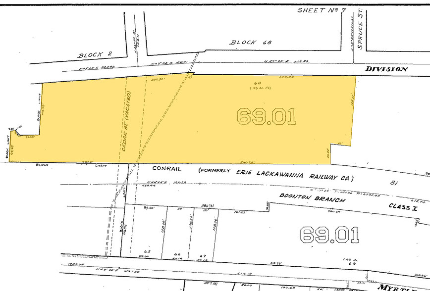 305 Division St, Boonton, NJ à louer - Plan cadastral - Image 2 de 6