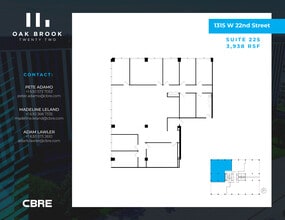 1315 W 22nd St, Oak Brook, IL for lease Floor Plan- Image 1 of 1