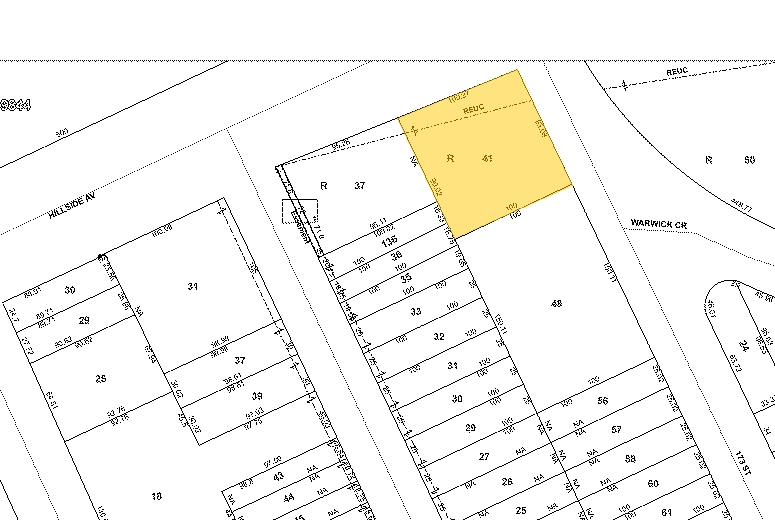 172-12 Hillside Ave, Jamaica, NY for lease - Plat Map - Image 2 of 5