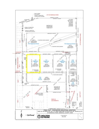 Plus de détails pour 601 Edgewood Street, Marshalltown, IA - Terrain à vendre