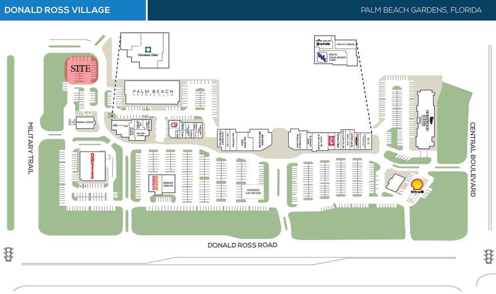 Donald Ross Road and Military Trail, Palm Beach Gardens, FL à vendre - Plan de site - Image 1 de 2