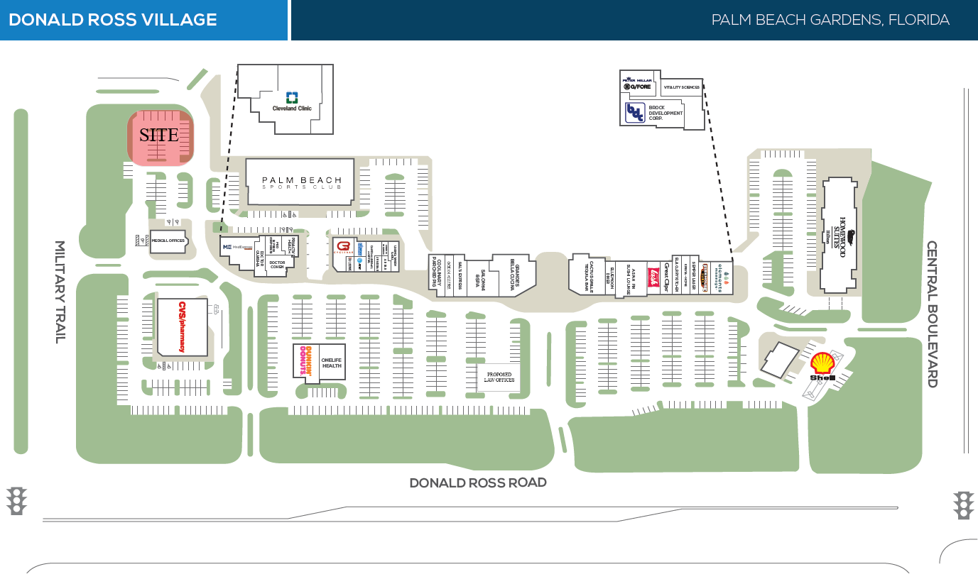 Donald Ross Road and Military Trail, Palm Beach Gardens, FL à vendre Plan de site- Image 1 de 3