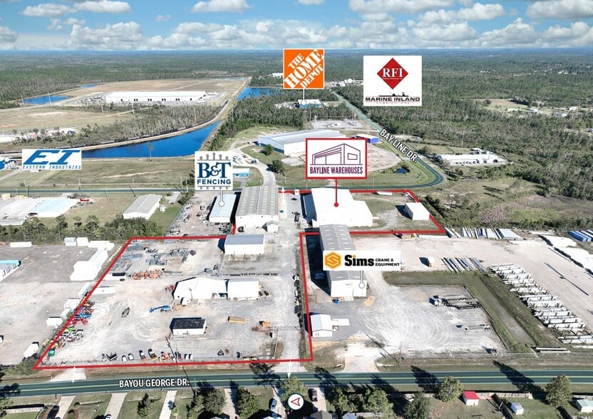 6513 Bay Line Dr, Panama City, FL for sale - Aerial - Image 3 of 4