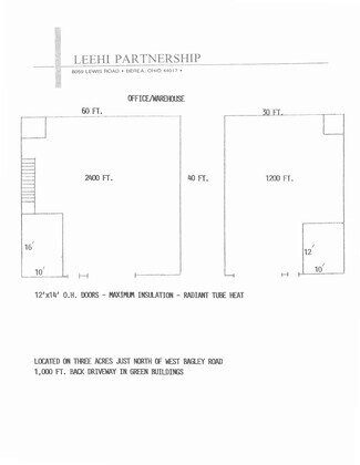 Plus de détails pour 8059 Lewis Rd, Berea, OH - Industriel à louer