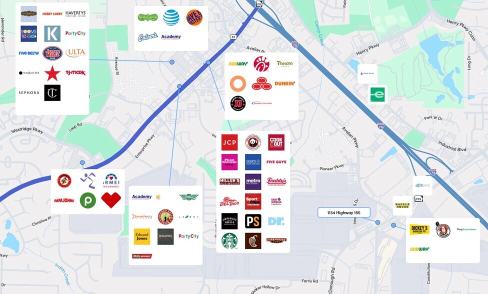 1134 Hwy 155 S, McDonough, GA à vendre - Aérien - Image 3 de 3